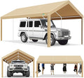 COBIZI Carport 10x20ft Heavy Duty Portable Garage, 2.0 Powder Coated Frame by COBIZI