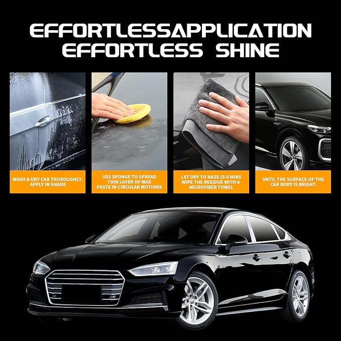 Car Wax for Dark Color Cars | Black, Midnight Blue | Liquid Depth & Sun Swirl - Image 5