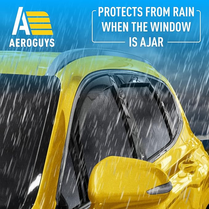 Extra Durable Window Deflectors in-Channel Window Visors Rain Guards Fit - Image 2