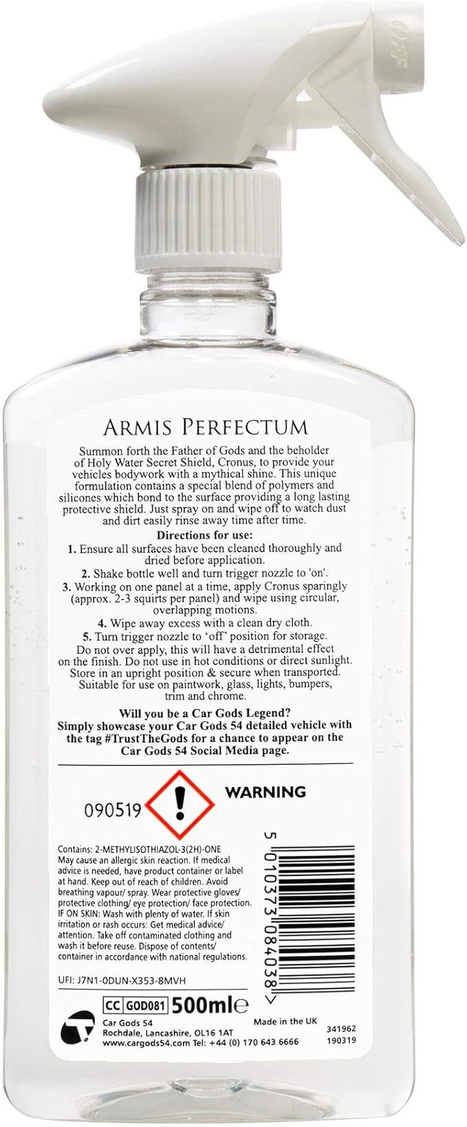 Car Gods Holy Water Secret Shield Polish, Paint Sealant, Protection Against - Image 2