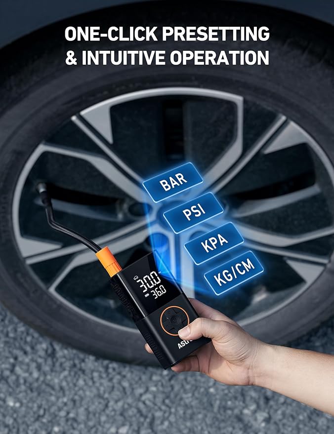 AstroAI L7 Tire Inflator Portable Air Compressor Cordless-2pack Bike Pump - Image 7