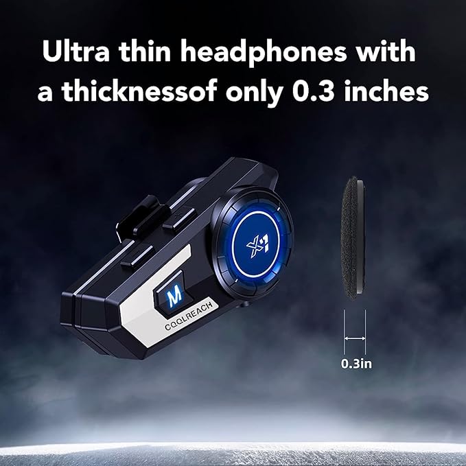 Motorcycle Helmet Bluetooth Headset, Sking Earphone, CVC Noise Cancellation - Image 2