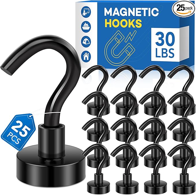 LOVIMAG Magnetic Hooks, 30Lbs Strong Magnetic Hook by LOVIMAG