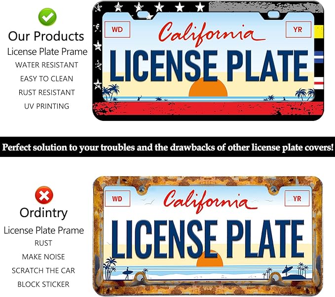 American Flag License Plate Frames - Image 4