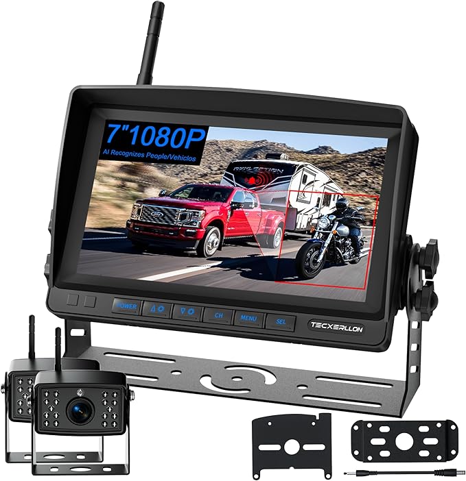 RV Backup Camera, Waterproof Wireless Backup Camera by TECXERLLON