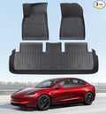 2025 New Version Floor Mats for Tesla Model 3 Highland by WekerAuto