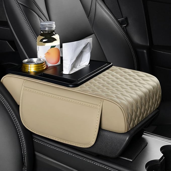 Center Console Cover Organizer, 5-In-1 Arm Rest Cover by STSoleMeT