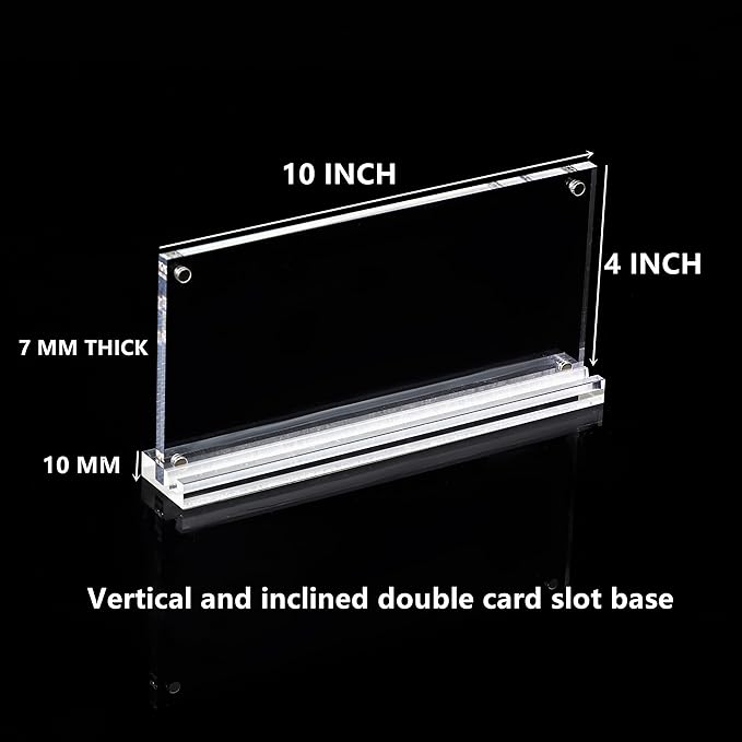 IEEK 2 Pack of Acrylic Business License Frame - Image 2