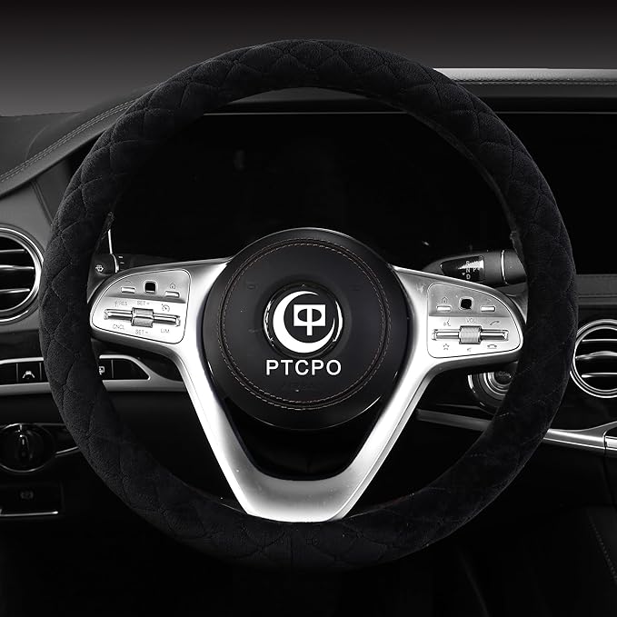 Soft Car Steering Wheel Cover for Sedan, Warm Luxury Velvet, Anti Slip - Image 2