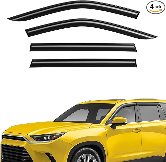 Extra Durable Window Deflectors Tape-On Window Visors Rain Guards Fit by AEROGUYSCustomfitrainguard
