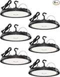150W UFO LED High Bay Light 6-Pack 150LM/W 22, 500LM High Bay Led Shop Lights by Glitgate