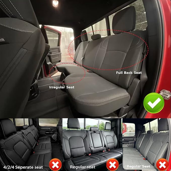 AOMSAZTO Seat Covers for Ram 2500: 2019 2020 2021 2022 2023 2024 2025 Custom - Image 4
