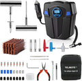 Tire Repair Kit, Tire Inflator Portable Air Compressor, Heavy Duty Flat Tire by TILIBOTE
