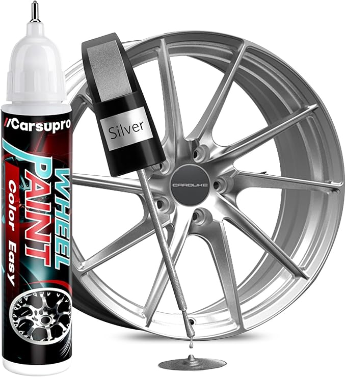 Silver wheel Touch Up Paint Wheel Scratch Repair Pen Car Rim Paint Pen Quick by Carsupro