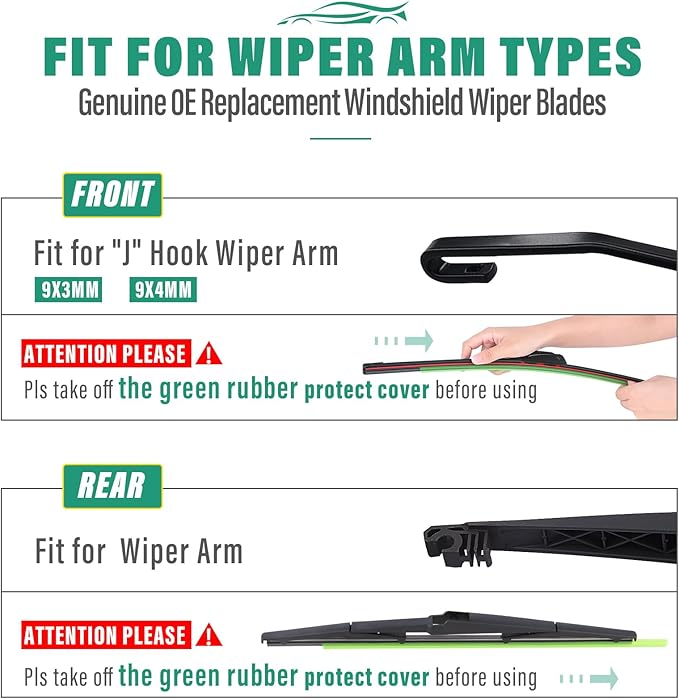 22" 21" 14" Windshield Wiper Blades Replacement - Image 8