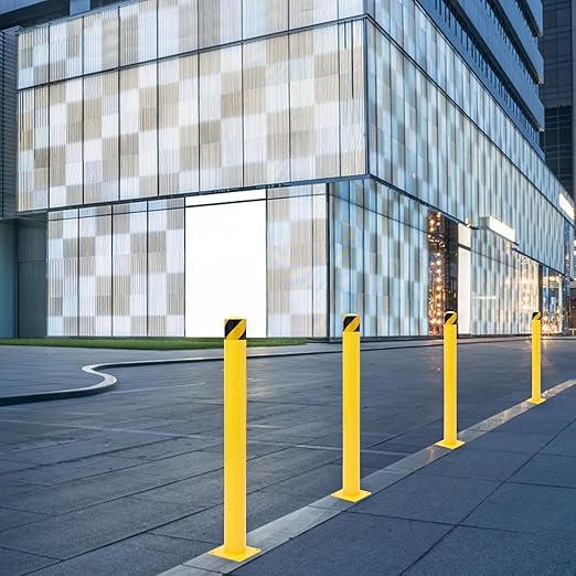 6Pcs Heavy Duty Safety Bollards, 4.5" Diameter Steel Pipe Bollard Post - Image 6