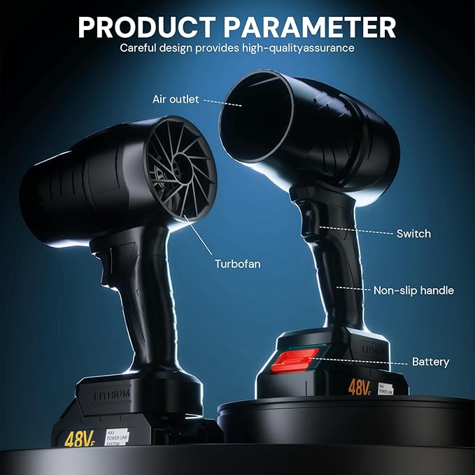 Turbodry 13000RPM Cordless Car Dryer & Turboglass Blower – Dual Batteries - Image 4