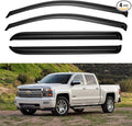 Window Visors Rain Guards for 2014-2018 Chevy Silverado/GMC Sierra 1500 by YQAUTEC