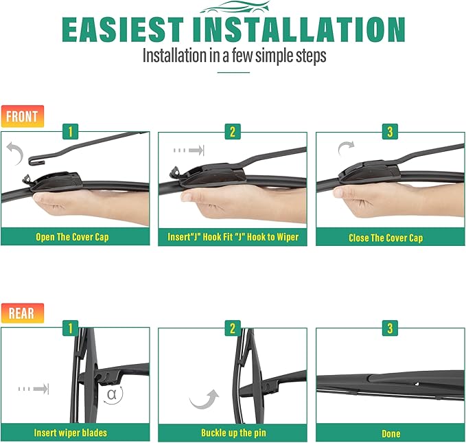 26" 15" 10" Windshield Wiper Blades Replacement - Image 8