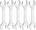 HARFINGTON 5pcs Double Open End Wrench 19mm x 22mm Metric 15 Degree Offset by HARFINGTON