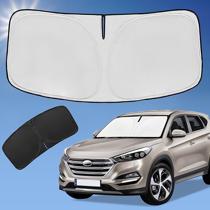 Sun Shade Sunshade for Hyundai Tucson Windshield Cover, 4-Layer Front Window by ZOIBVCARSUNSHADE