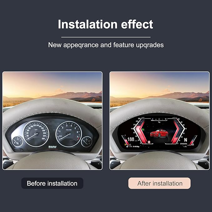 Speedometer Instrument for BMW E90 E91 E92 E93 2005-2012 CCC CIC, 10 inch Linux - Image 2