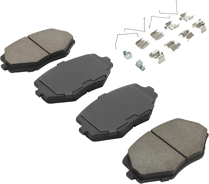 Premium Semi-Metallic Front Brake Pads Compatible - Image 2