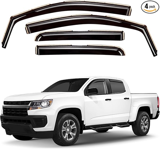 Window Deflectors Smoke Tinted in-Channel Side Window Vent Visor Deflectors by Unknown