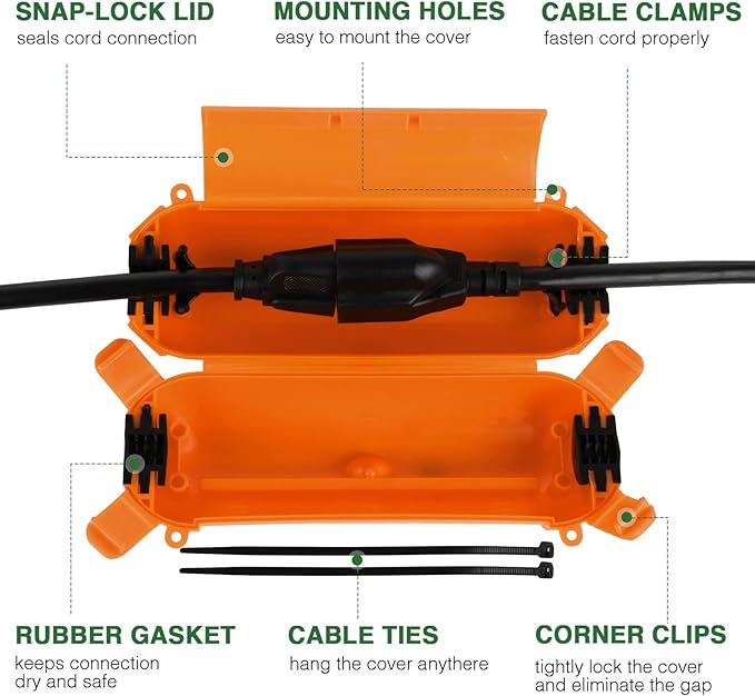 Flemoon Outdoor Extension Cord Safety Cover - Image 2