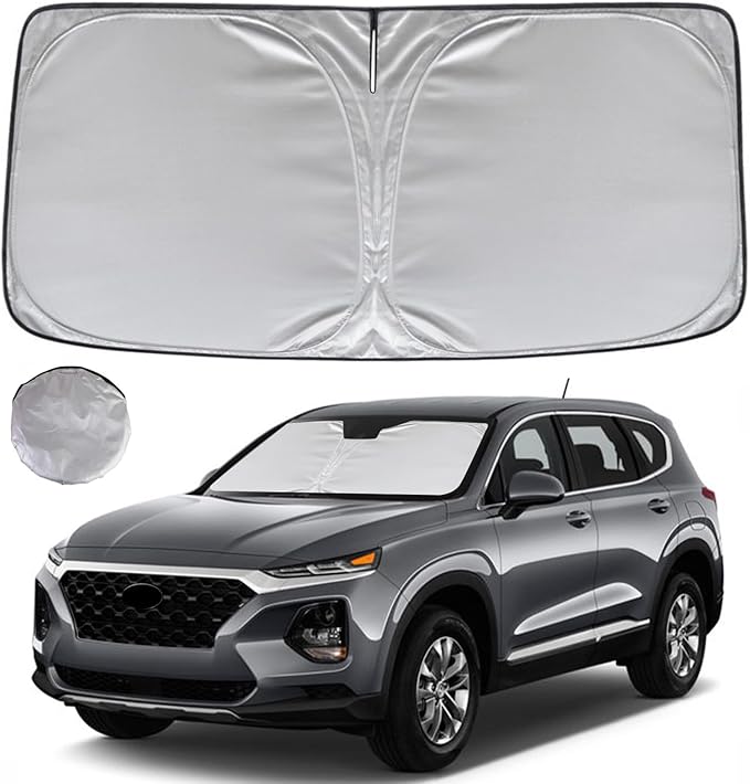 KAYZT Windshield Sun Shade for 2019-2025 2026 Hyun-dai Santa Fe Foldable by KAYZT