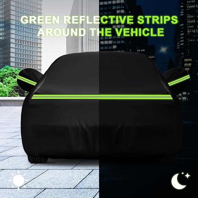 QUNSUNUS Waterproof Car Cover for Chevy Caprice 1966-1970 and 1977-1996 - Image 6