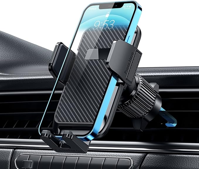 Qifutan Car Phone Holder with Anti-Slip Rubber, 360 Rotating Ball Joint - Image 2