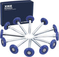 XiKe 12 Pack Blue 2" Nylon Garage Door Roller 4" Stem, Quiet/Durable and High by XIKE+BEARINGS