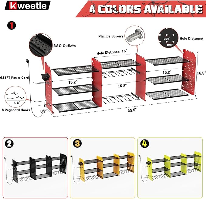 45" Power Tool Organizer Wall Mount - Image 2