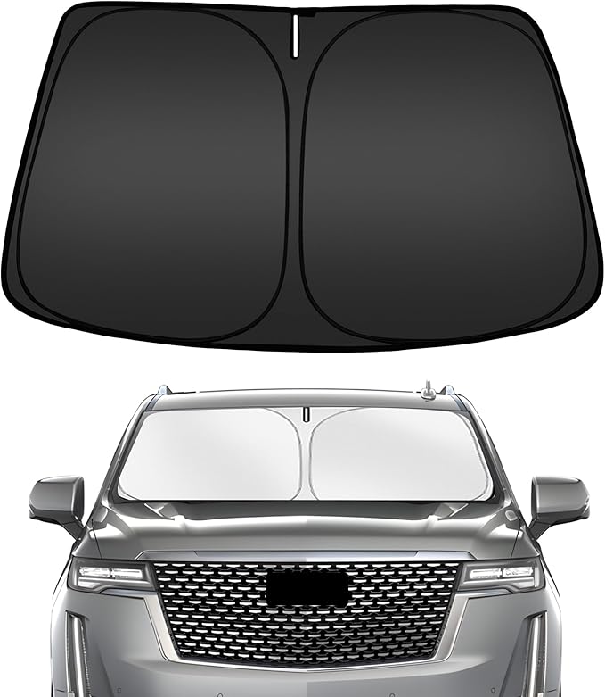 ARISMOTOR Windshield Sun Shade for Cadillac Escalade 2021-2025 2026, Custom Fit by ARISMOTOR