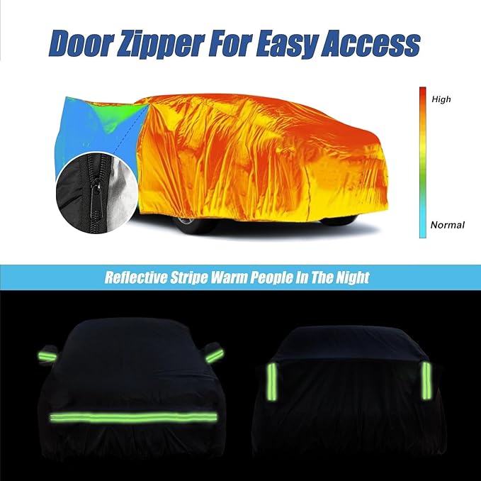 Waterproof Car Covers for 2006-2025 Dodge Charger Custom Heavy Duty Waterproof - Image 6