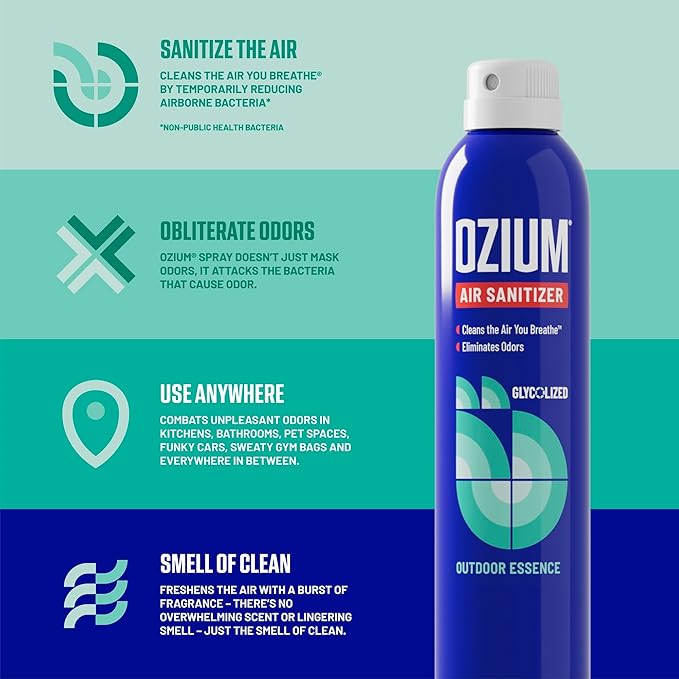 Ozium 3.5 Oz. Air Sanitizer & Odor Eliminator 4 Pack - Image 3