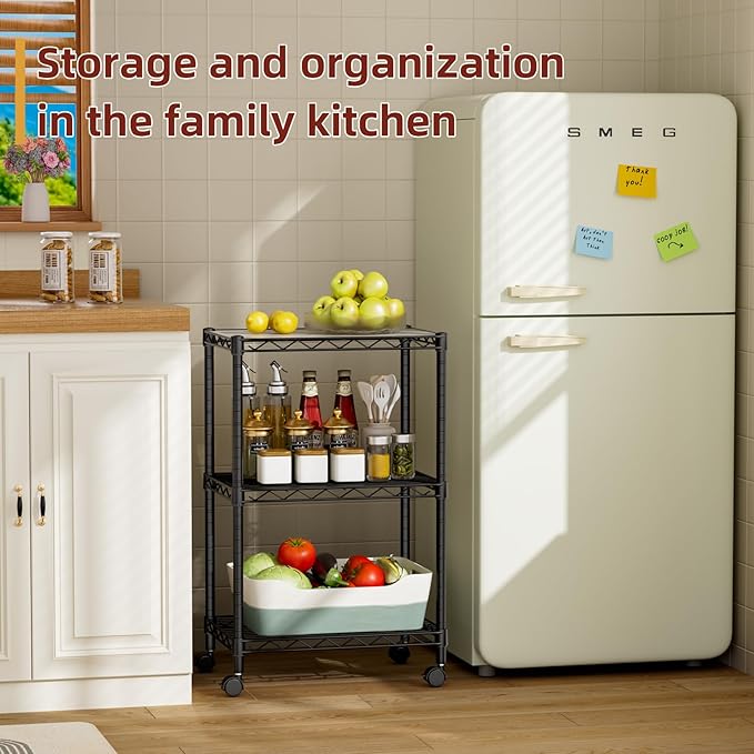 SINGAYE 3 Small Wire Shelves Kitchen Pantry Close Home Organizers and Storage - Image 9