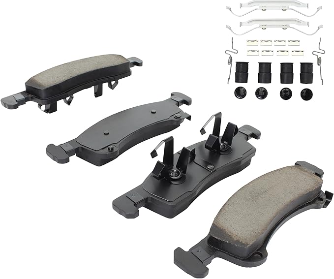 Premium Semi-Metallic Front Brake Pads Compatible - Image 2