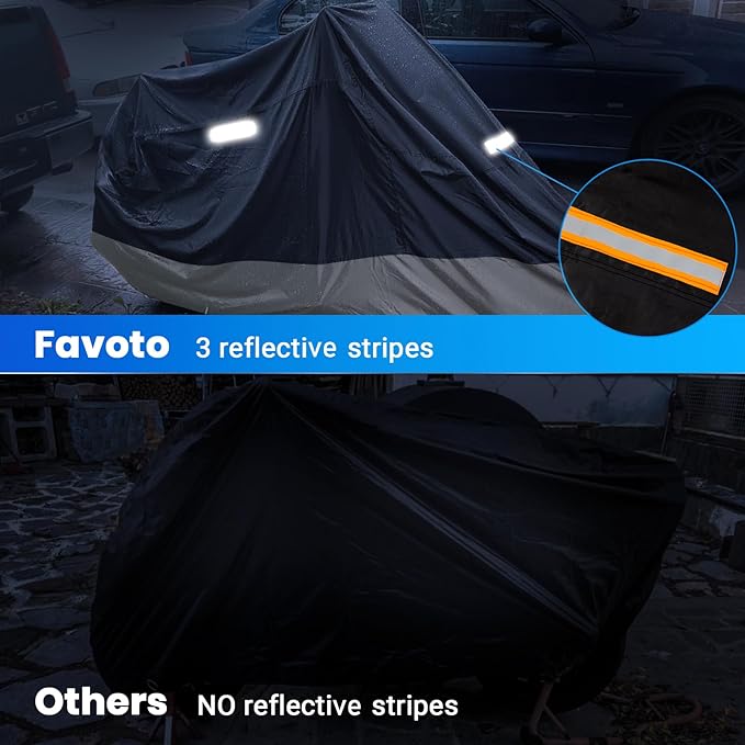 Favoto Motorcycle Cover Waterproof Outdoor - Image 5