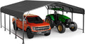20x20 FT Metal Carport, Enhanced Base and Steel Roof by Unknown