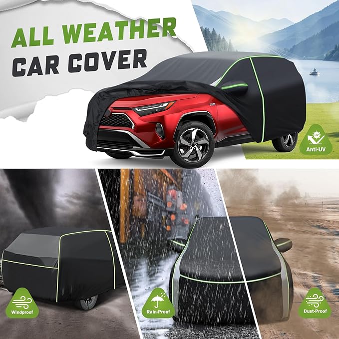 Mixsuper Liner Car Cover for Toyota RAV4 1994-2026, 7 Layers Waterproof Car - Image 4