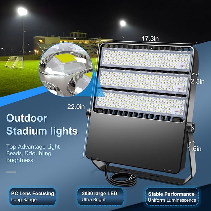 Stadium Lights Outdoor LED, Super Bright 50800 Lumen Stadium Flood Light 5000K - Image 2