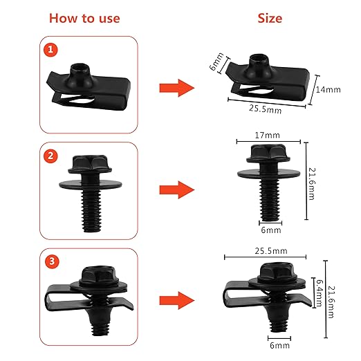 Ford GM Toyota Honda Chrysler Nissan Car Push Retainer Clips 1045pcs - Image 3