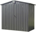 IKERY Galvanized Steel Storage Shed 6.5' x 4.2' by IKERY