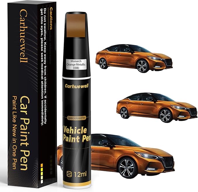 Monarch Orange Metallic Touch Up Paint Compatible by Carhuewell
