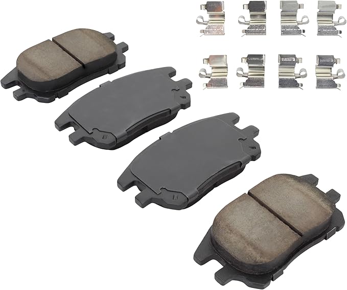 Premium Semi-Metallic Front Brake Pads Compatible - Image 2