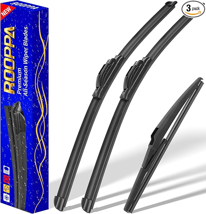 3 wipers Replacement for 2018-2023 Hyundai Kona/2019-2023 Hyundai Kona Electric by ROOPPA