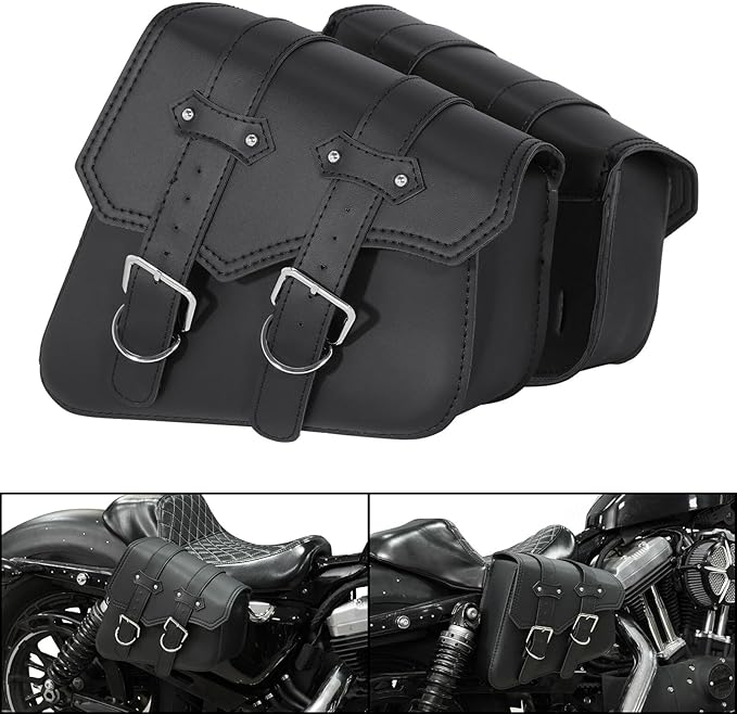 TCMT Motorcycle Saddle Bags Side Tool Bag Luggage Fit - Image 5