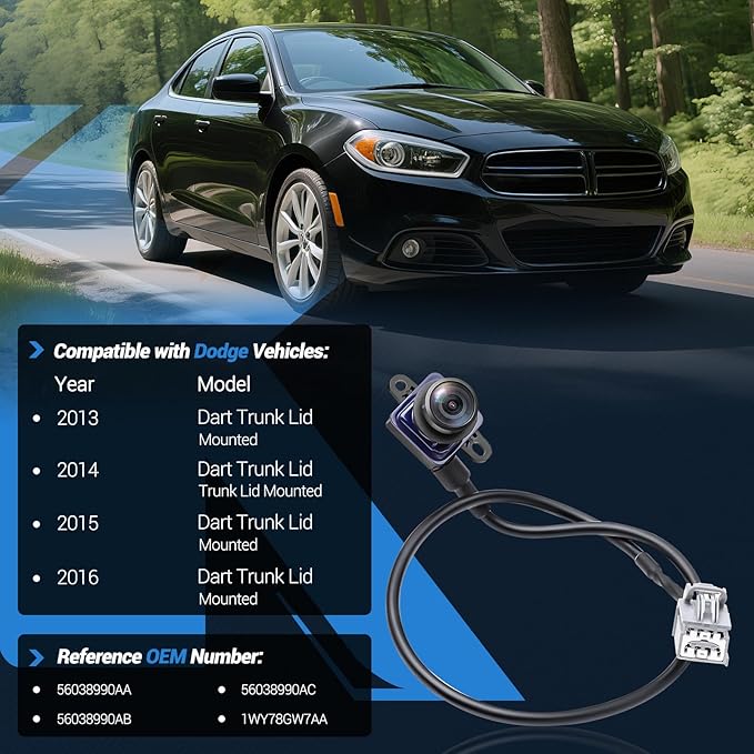 Rear View Backup Camera Parking Assist Camera Compatible - Image 2